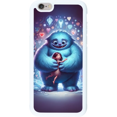 Coque iPhone 6/6s - Silicone rigide blanc Valentine 2024 Fluffy Love