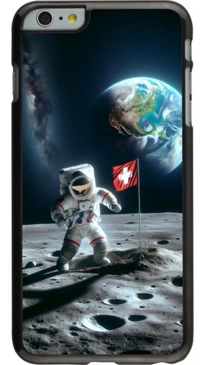 Coque iPhone 6 Plus / 6s Plus - Astro Suisse sur lune