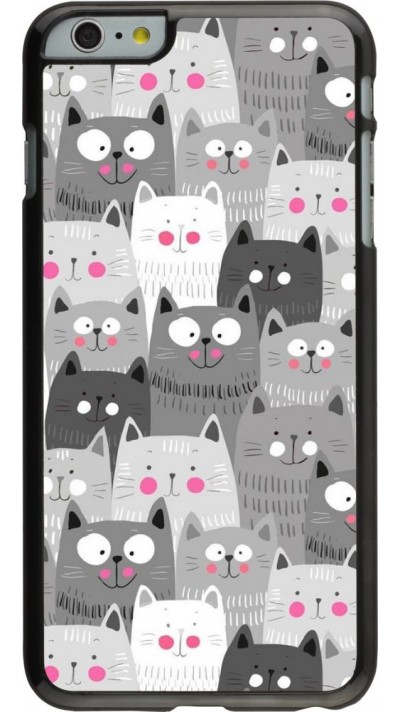 Coque iPhone 6 Plus / 6s Plus - Chats gris troupeau