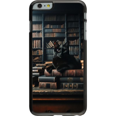 Coque iPhone 6 Plus / 6s Plus - Chat livres sombres