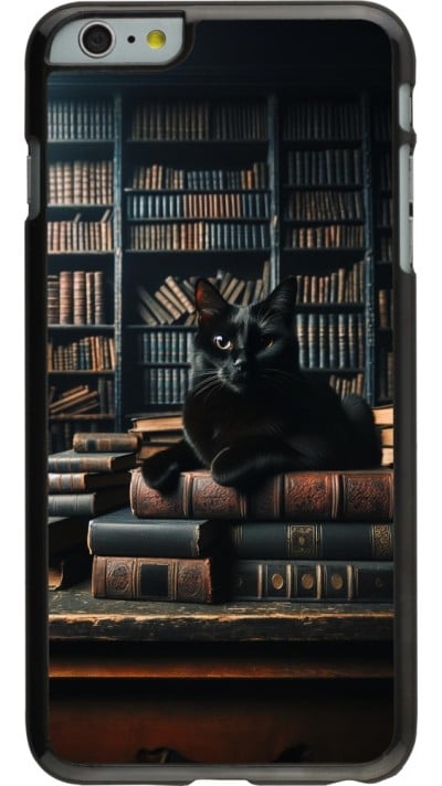 Coque iPhone 6 Plus / 6s Plus - Chat livres sombres