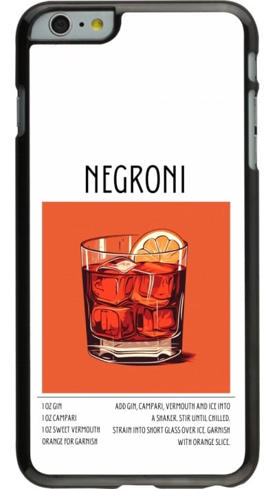 Coque iPhone 6 Plus / 6s Plus - Cocktail recette Negroni