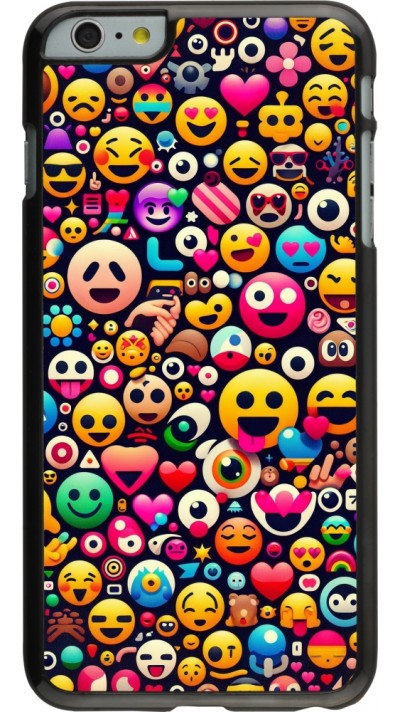 Coque iPhone 6 Plus / 6s Plus - Emoji Mix Color