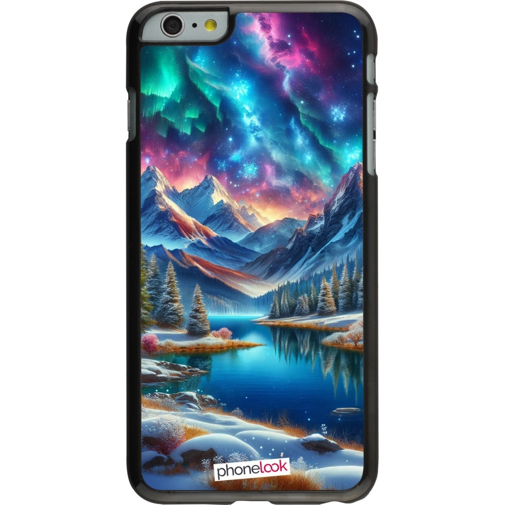 Coque iPhone 6 Plus / 6s Plus - Fantasy Mountain Lake Sky Stars