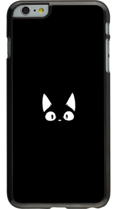 Coque iPhone 6 Plus / 6s Plus - Funny cat on black