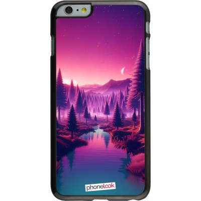 Coque iPhone 6 Plus / 6s Plus - Paysage Violet-Rose