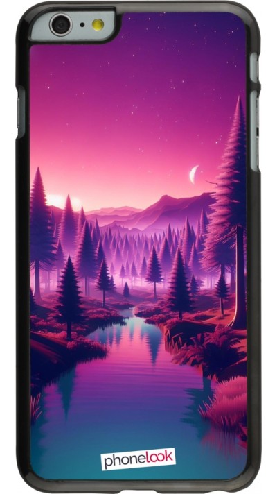 Coque iPhone 6 Plus / 6s Plus - Paysage Violet-Rose