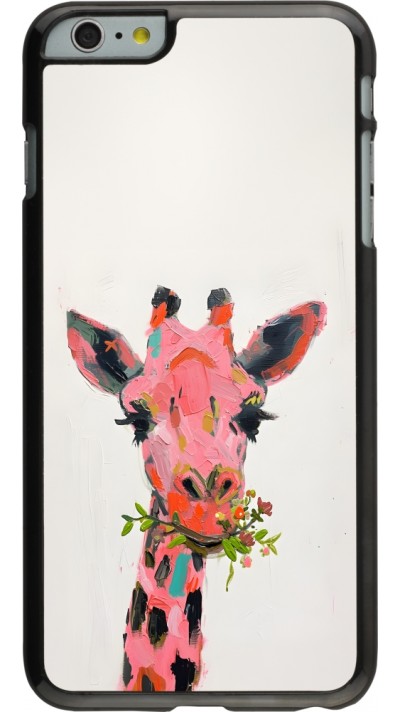 Coque iPhone 6 Plus / 6s Plus - Pink Girafe Paint