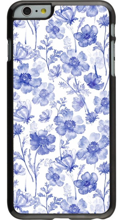 Coque iPhone 6 Plus / 6s Plus - Spring 23 watercolor blue flowers