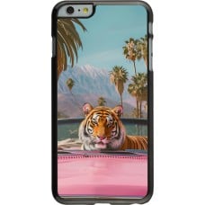 Coque iPhone 6 Plus / 6s Plus - Tigre voiture rose