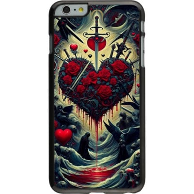 Coque iPhone 6 Plus / 6s Plus - Dark Love Coeur Sang