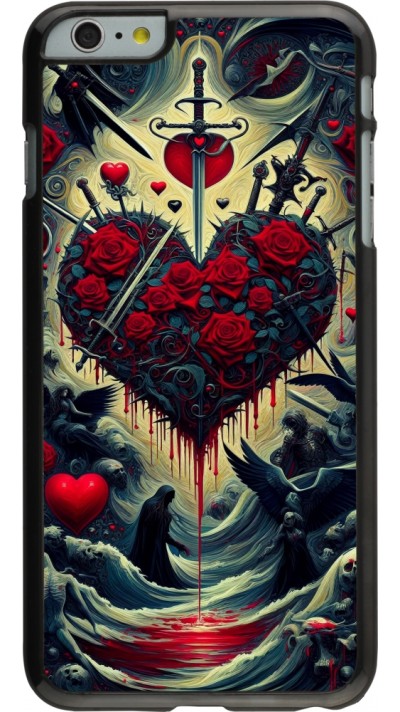 Coque iPhone 6 Plus / 6s Plus - Dark Love Coeur Sang