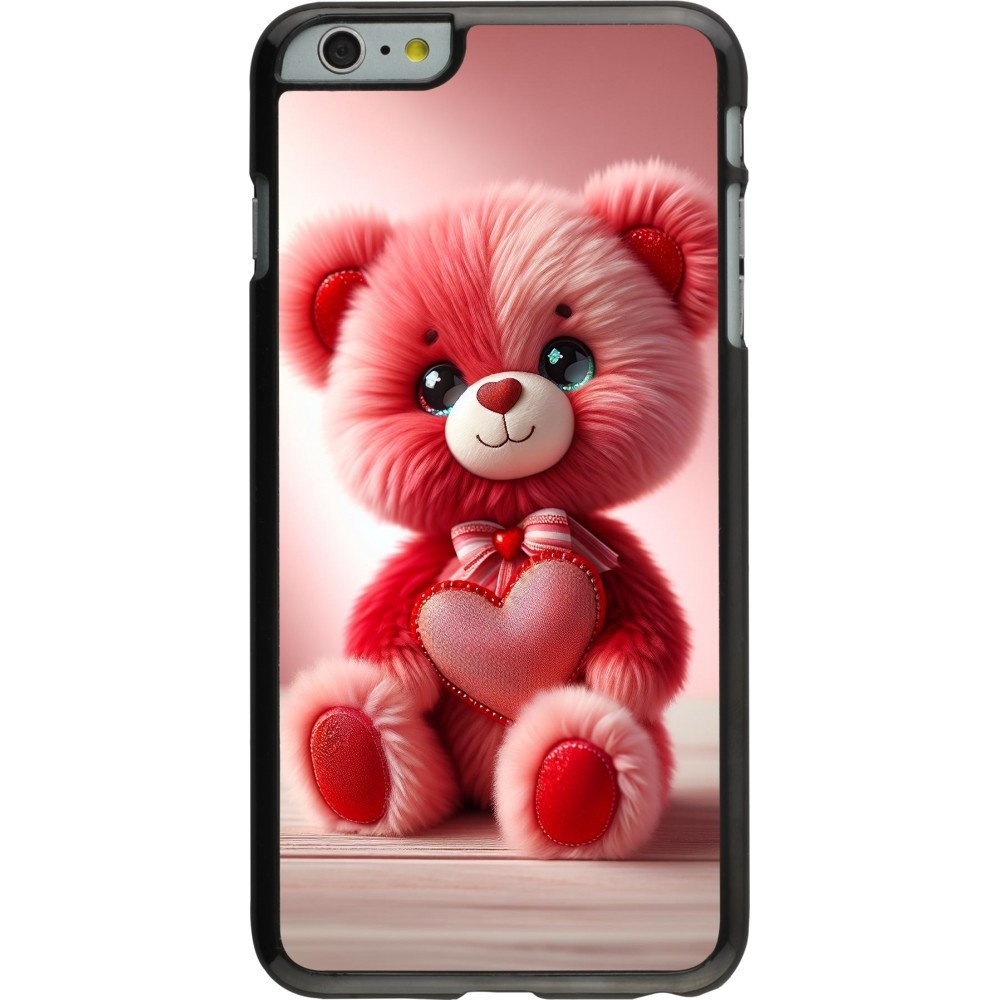 Coque iPhone 6 Plus / 6s Plus - Valentine 2024 Ourson rose