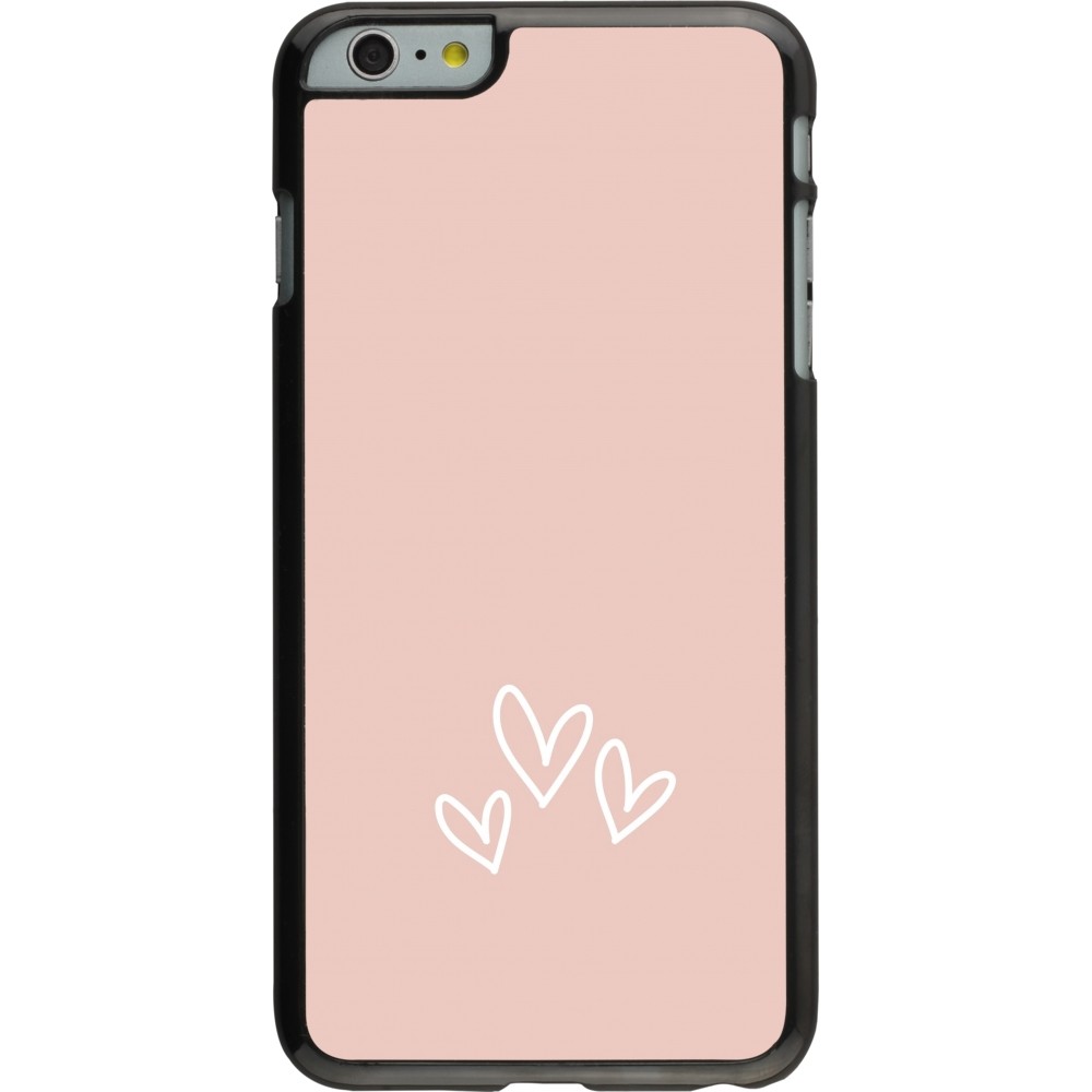 Coque iPhone 6 Plus / 6s Plus - Valentine 2023 three minimalist hearts