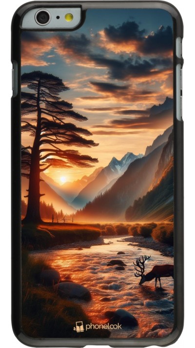 Coque iPhone 6 Plus / 6s Plus - Valley Sunset Deer Tree