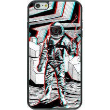 Coque iPhone 6 Plus / 6s Plus - Silicone rigide noir Anaglyph Astronaut