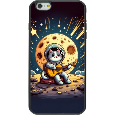 Coque iPhone 6 Plus / 6s Plus - Silicone rigide noir AstroCat RockLune