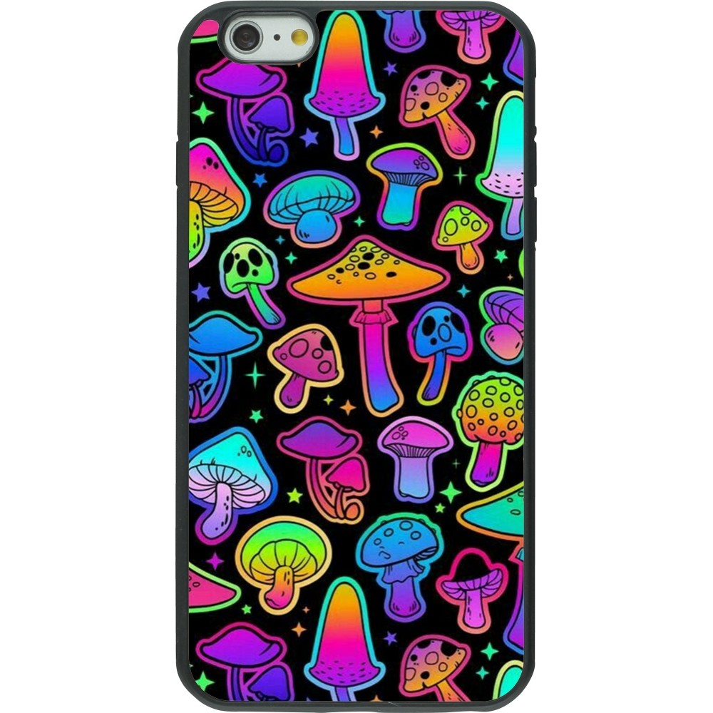 Coque iPhone 6 Plus / 6s Plus - Silicone rigide noir Autumn 2024 magic mushrooms