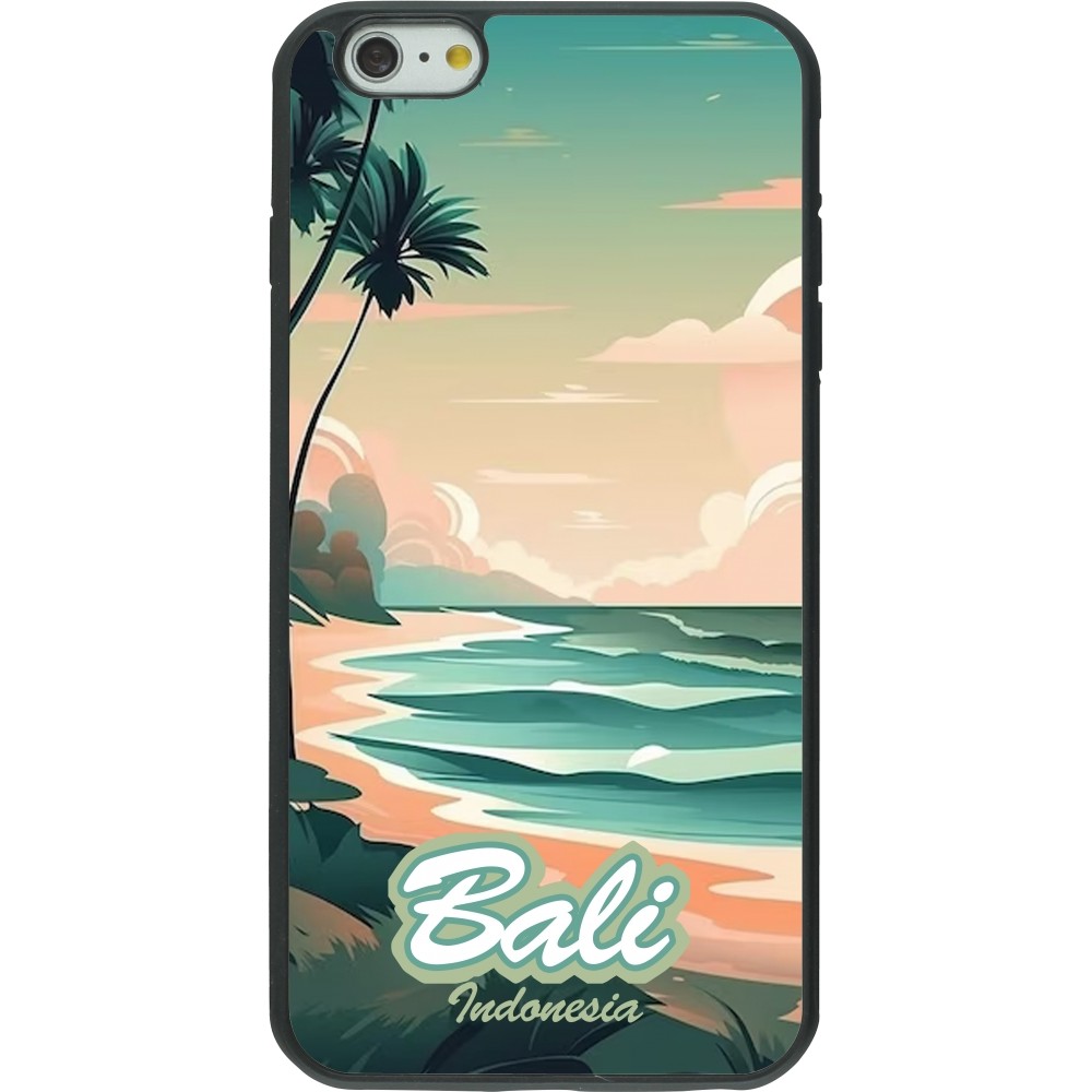 Coque iPhone 6 Plus / 6s Plus - Silicone rigide noir Bali Landscape