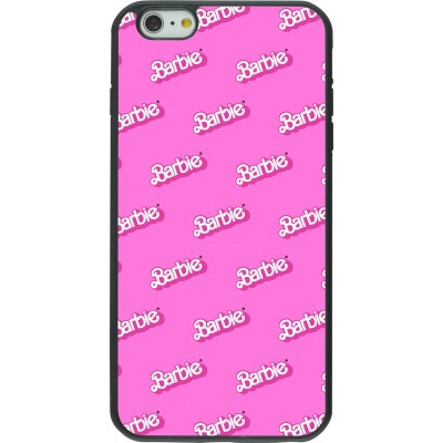 Coque iPhone 6 Plus / 6s Plus - Silicone rigide noir Barbie Pattern