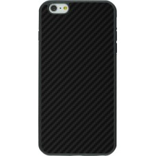 Coque iPhone 6 Plus / 6s Plus - Silicone rigide noir Carbon Basic