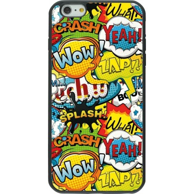 Coque iPhone 6 Plus / 6s Plus - Silicone rigide noir Cartoons slogans