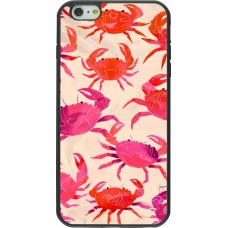 Coque iPhone 6 Plus / 6s Plus - Silicone rigide noir Crabs Paint