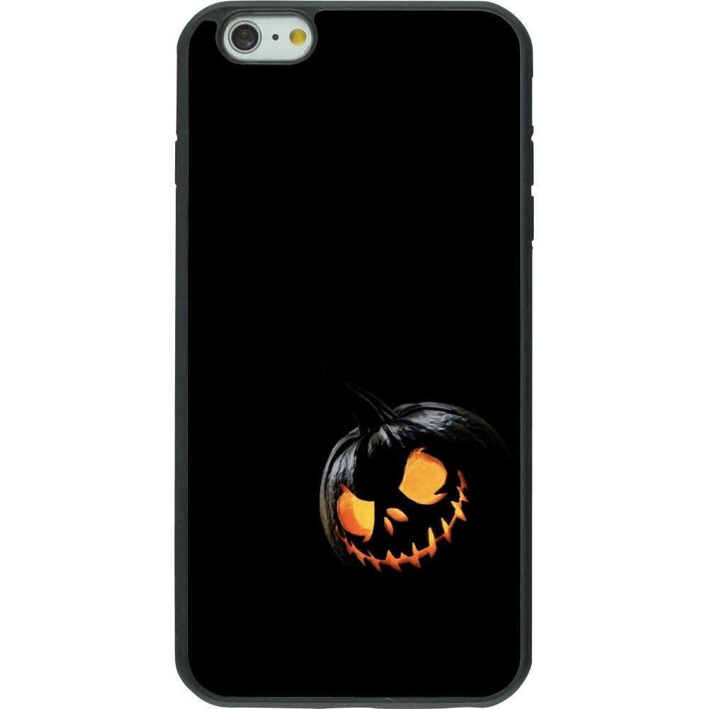 Coque iPhone 6 Plus / 6s Plus - Silicone rigide noir Halloween 2023 discreet pumpkin