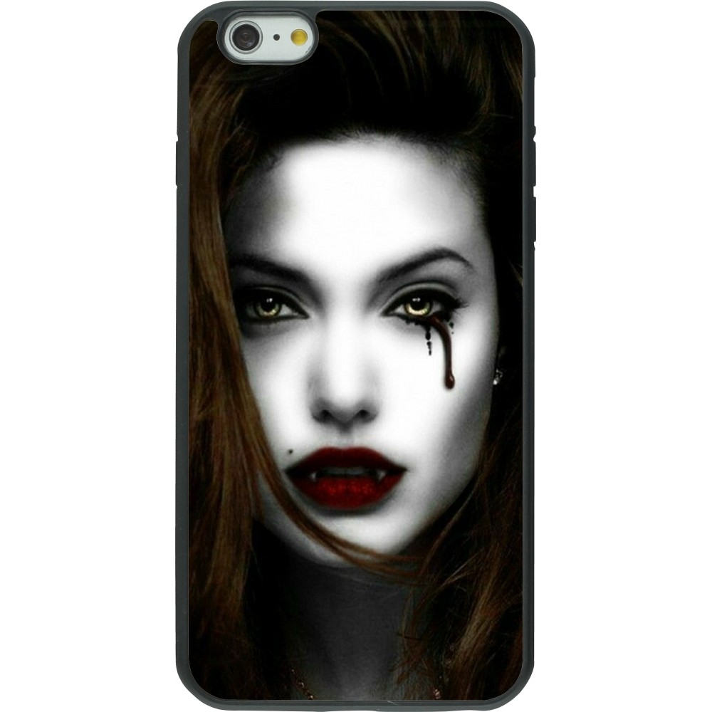 Coque iPhone 6 Plus / 6s Plus - Silicone rigide noir Halloween 2023 gothic vampire