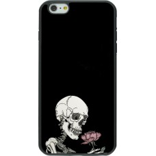 Coque iPhone 6 Plus / 6s Plus - Silicone rigide noir Halloween 2023 rose and skeleton