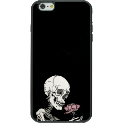 Coque iPhone 6 Plus / 6s Plus - Silicone rigide noir Halloween 2023 rose and skeleton