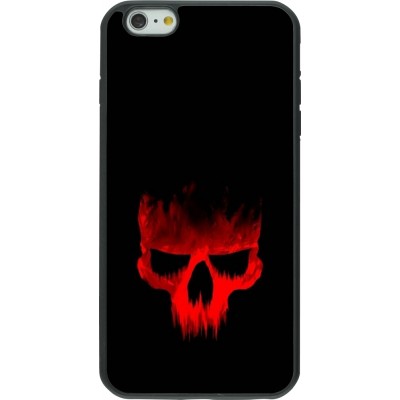 Coque iPhone 6 Plus / 6s Plus - Silicone rigide noir Halloween 2023 scary skull