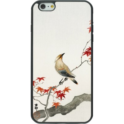 Coque iPhone 6 Plus / 6s Plus - Silicone rigide noir Japanese Bird