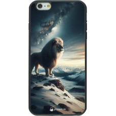 Coque iPhone 6 Plus / 6s Plus - Silicone rigide noir Le lion blanc