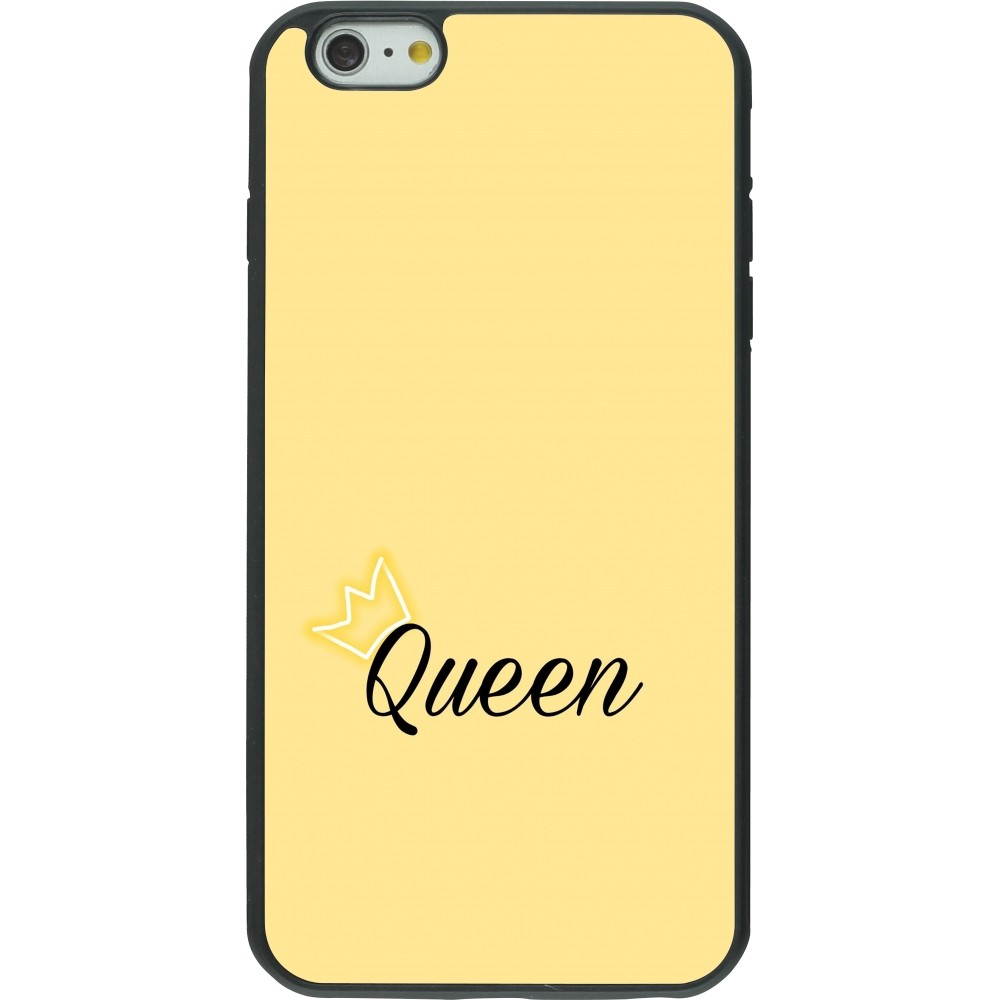 Coque iPhone 6 Plus / 6s Plus - Silicone rigide noir Mom 2024 Queen