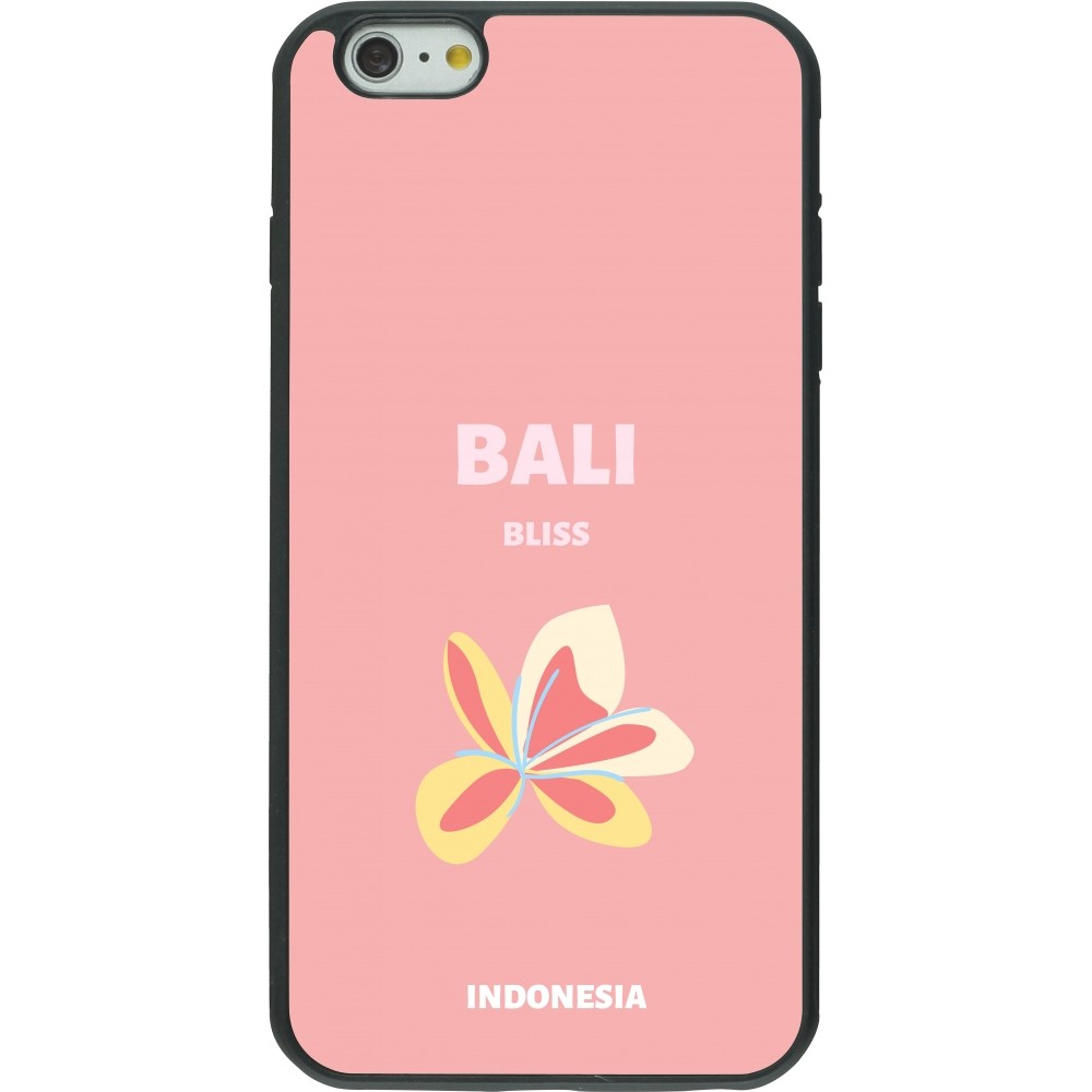 Coque iPhone 6 Plus / 6s Plus - Silicone rigide noir Pop Summer Destination Bali