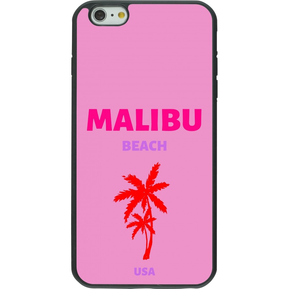 Coque iPhone 6 Plus / 6s Plus - Silicone rigide noir Pop Summer Destination Malibu