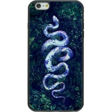 Coque iPhone 6 Plus / 6s Plus - Silicone rigide noir Serpent Blue Anaconda