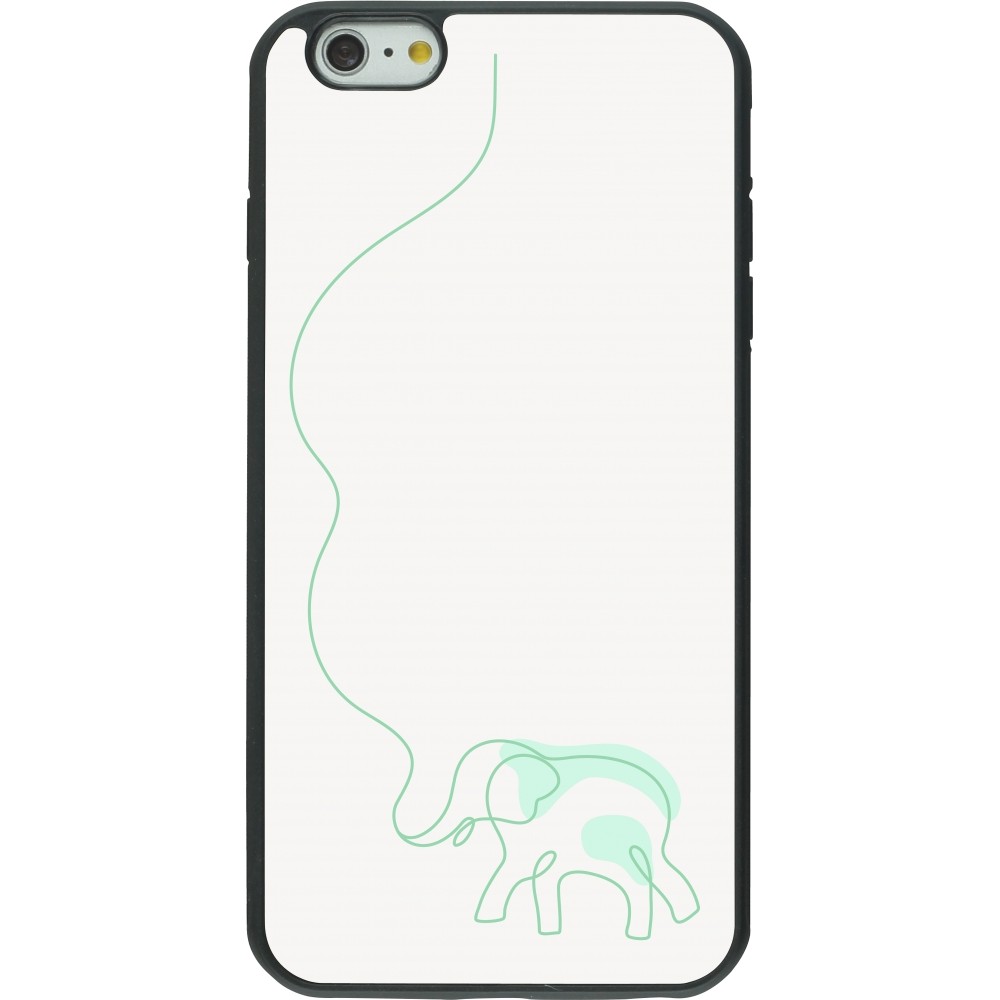 Coque iPhone 6 Plus / 6s Plus - Silicone rigide noir Spring 23 baby elephant