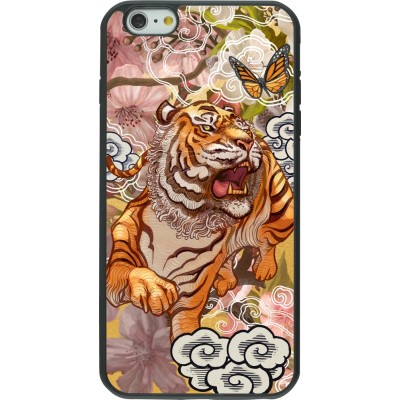 Coque iPhone 6 Plus / 6s Plus - Silicone rigide noir Spring 23 japanese tiger