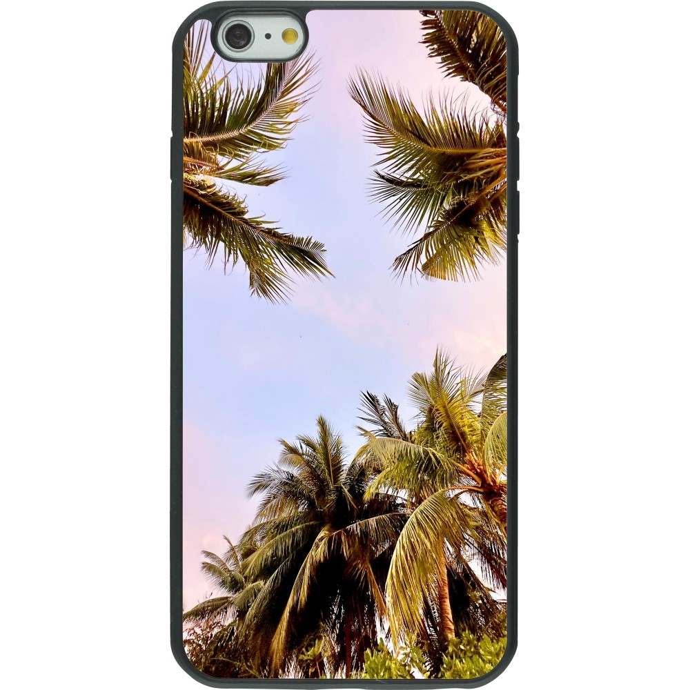 Coque iPhone 6 Plus / 6s Plus - Silicone rigide noir Summer 2023 palm tree vibe