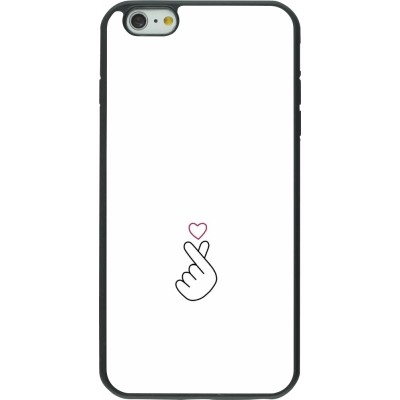 Coque iPhone 6 Plus / 6s Plus - Silicone rigide noir Valentine 2024 heart by Millennials