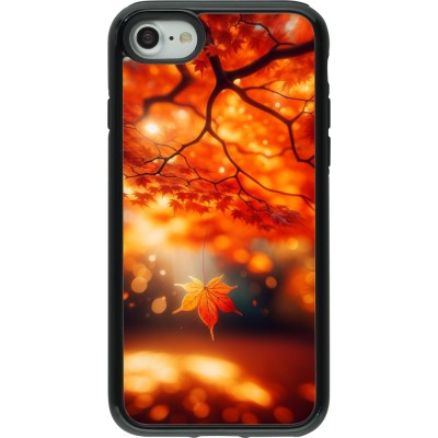 Coque iPhone 7 / 8 / SE (2020, 2022) - Hybrid Armor noir Automne Magique Orange