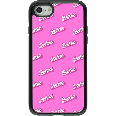 Coque iPhone 7 / 8 / SE (2020, 2022) - Hybrid Armor noir Barbie Pattern