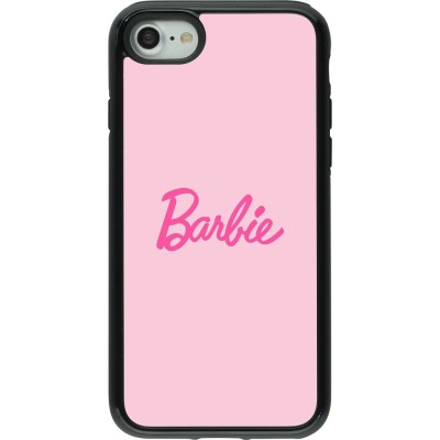 Coque iPhone 7 / 8 / SE (2020, 2022) - Hybrid Armor noir Barbie Text