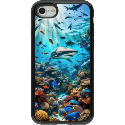 Coque iPhone 7 / 8 / SE (2020, 2022) - Hybrid Armor noir Bora Bora Mer et Merveilles