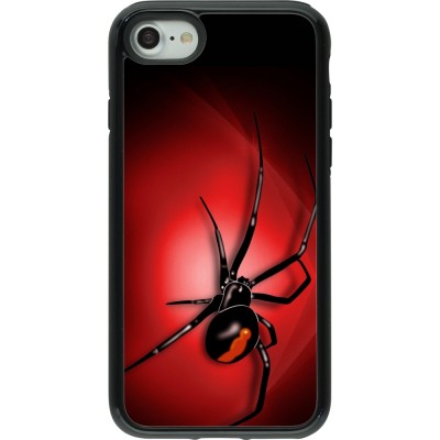 Coque iPhone 7 / 8 / SE (2020, 2022) - Hybrid Armor noir Halloween 2023 spider black widow