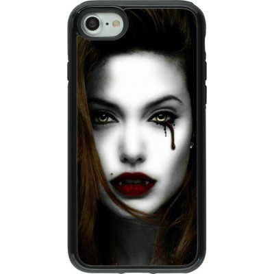 Coque iPhone 7 / 8 / SE (2020, 2022) - Hybrid Armor noir Halloween 2023 gothic vampire