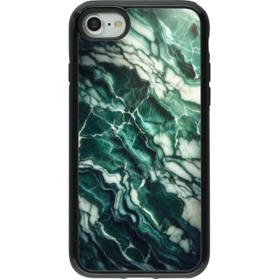 Coque iPhone 7 / 8 / SE (2020, 2022) - Hybrid Armor noir Marbre vert majestueux