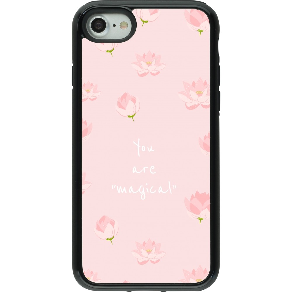 Coque iPhone 7 / 8 / SE (2020, 2022) - Hybrid Armor noir Mom 2023 your are magical